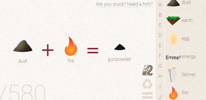 How to make Gunpowder in Little Alchemy