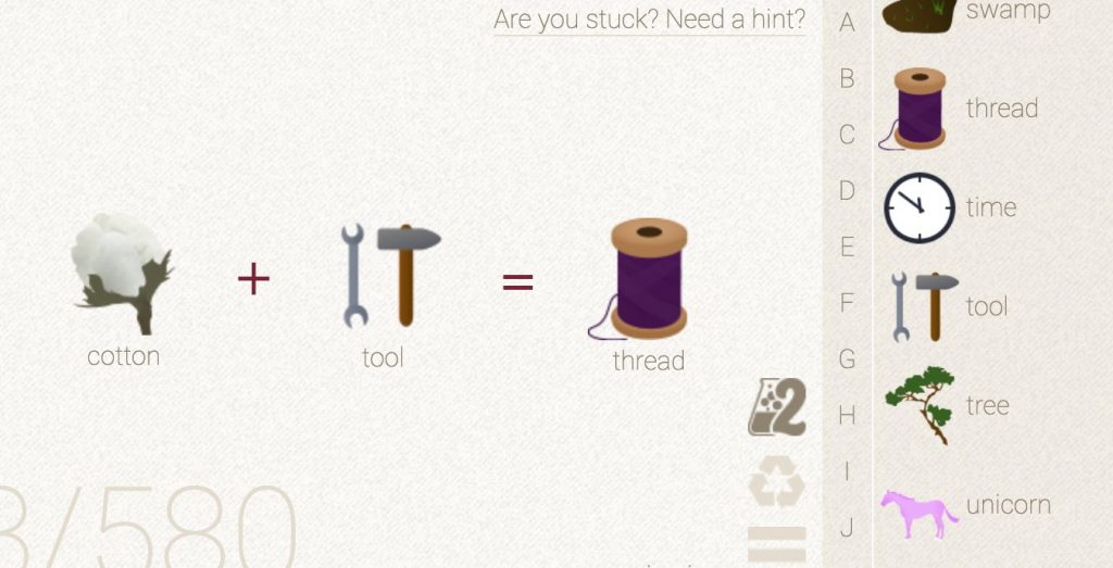 How to make Thread in Little Alchemy