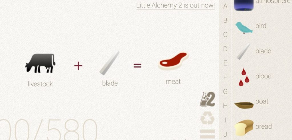 How to make Meat in Little Alchemy