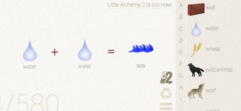How to make Sea in Little Alchemy
