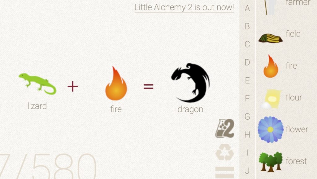 How to make Dragon in Little Alchemy