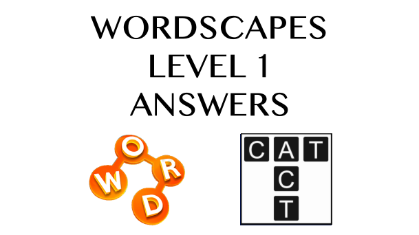 Wordscapes Level 1 Answers