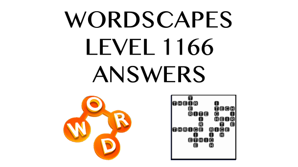 Wordscapes Level 1166 Answers