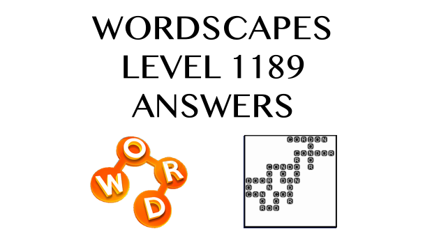 Wordscapes Level 1189 Answers