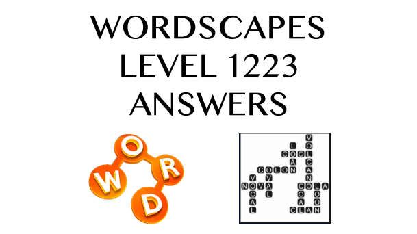 Wordscapes Level 1223 Answers