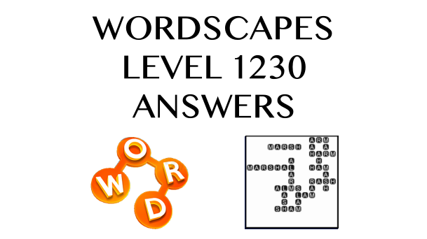 Wordscapes Level 1230 Answers