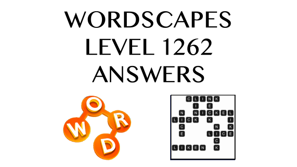 Wordscapes Level 1262 Answers