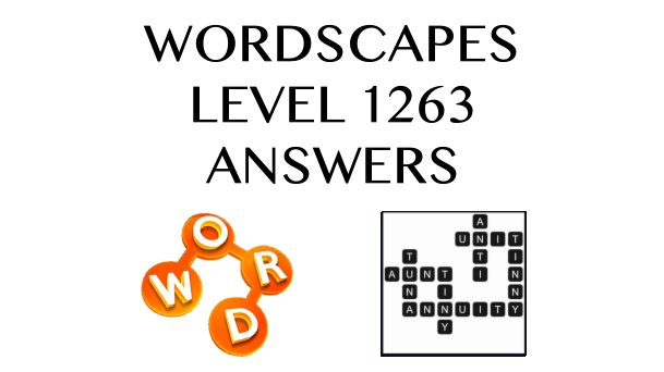 Wordscapes Level 1263 Answers