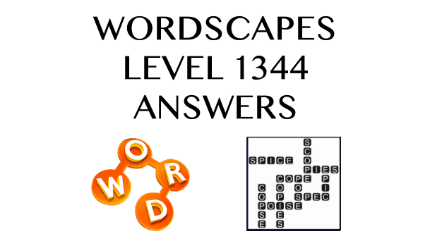 Wordscapes Level 1344 Answers