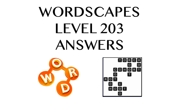 Wordscapes Level 203 Answers