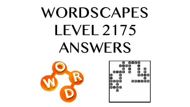 Wordscapes Level 2175 Answers