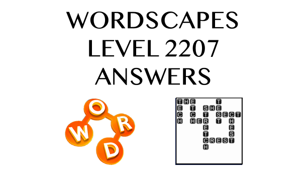 Wordscapes Level 2207 Answers