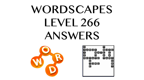 Wordscapes Level 266 Answers