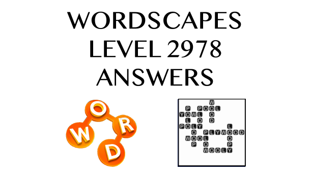 Wordscapes Level 2978 Answers