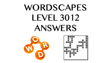 Wordscapes Level 3012 Answers