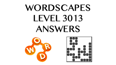 Wordscapes Level 3013 Answers