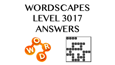 Wordscapes Level 3017 Answers