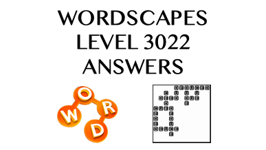 Wordscapes Level 3022 Answers