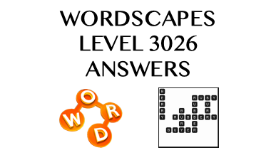 Wordscapes Level 3026 Answers