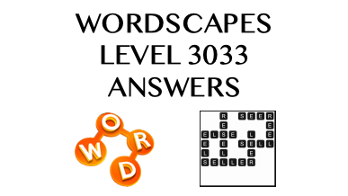 Wordscapes Level 3033 Answers