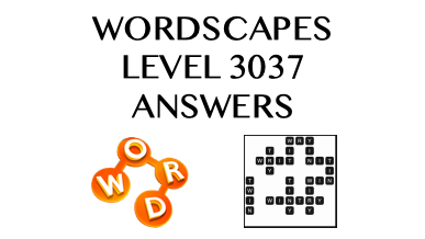 Wordscapes Level 3037 Answers