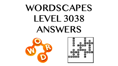 Wordscapes Level 3038 Answers