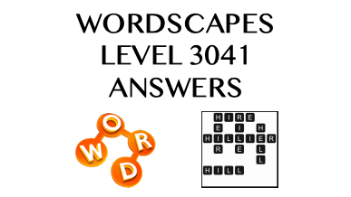 Wordscapes Level 3041 Answers