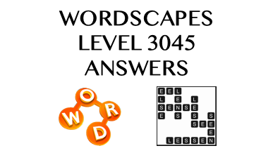 Wordscapes Level 3045 Answers