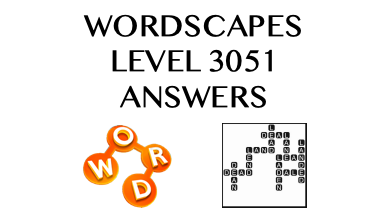 Wordscapes Level 3051 Answers