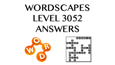 Wordscapes Level 3052 Answers