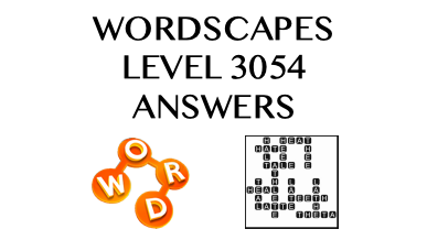 Wordscapes Level 3054 Answers