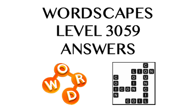 Wordscapes Level 3059 Answers