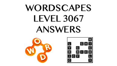 Wordscapes Level 3067 Answers