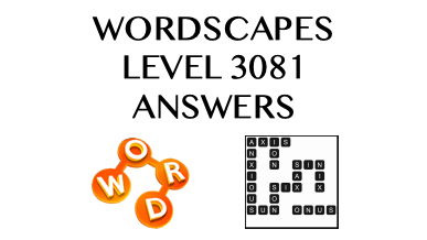 Wordscapes Level 3081 Answers