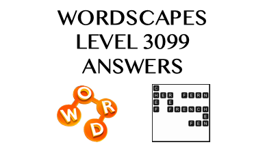 Wordscapes Level 3099 Answers