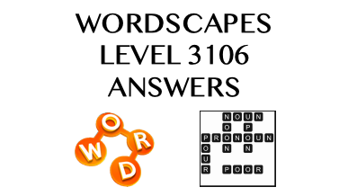 Wordscapes Level 3106 Answers