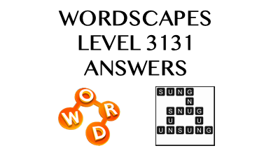 Wordscapes Level 3131 Answers