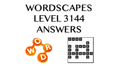 Wordscapes Level 3144 Answers