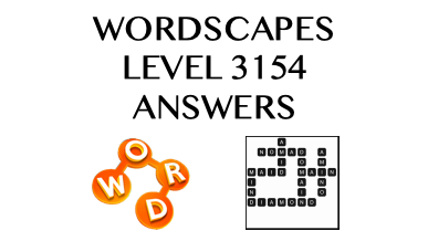 Wordscapes Level 3154 Answers