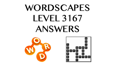 Wordscapes Level 3167 Answers