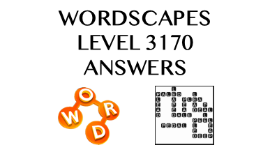 Wordscapes Level 3170 Answers