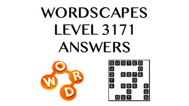 Wordscapes Level 3171 Answers