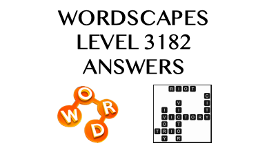 Wordscapes Level 3182 Answers
