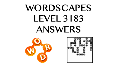 Wordscapes Level 3183 Answers
