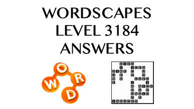 Wordscapes Level 3184 Answers