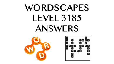 Wordscapes Level 3185 Answers