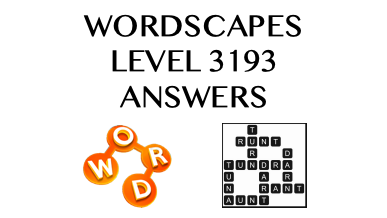 Wordscapes Level 3193 Answers