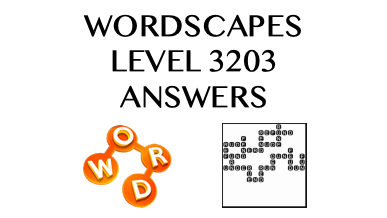 Wordscapes Level 3203 Answers