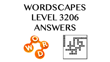 Wordscapes Level 3206 Answers