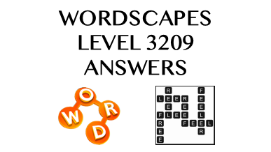 Wordscapes Level 3209 Answers